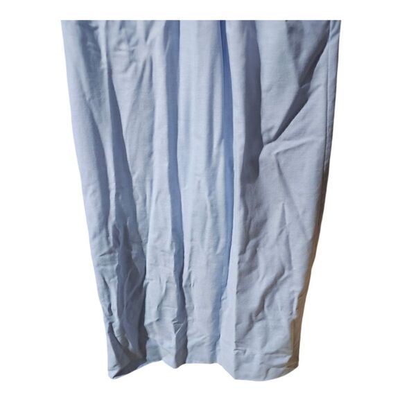 70s Vintage DAVID CRYSTAL LACOSTE Blue White Short Sleeve Dress - Size 8 - Picture 8 of 10